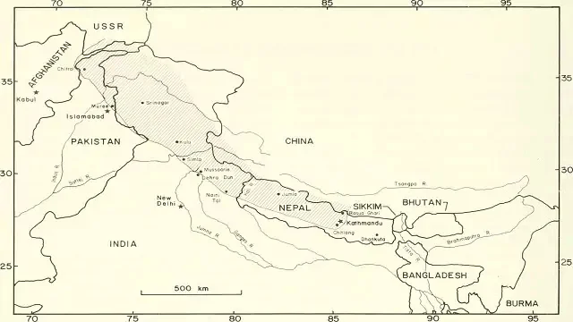 हिमालयी नदियाँ और ऊंचाई वाले हिमालय के नाम